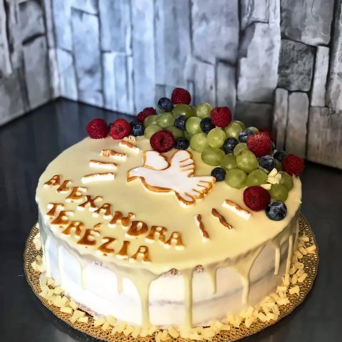 Torta na krstiny alebo cirkevnú oslavu