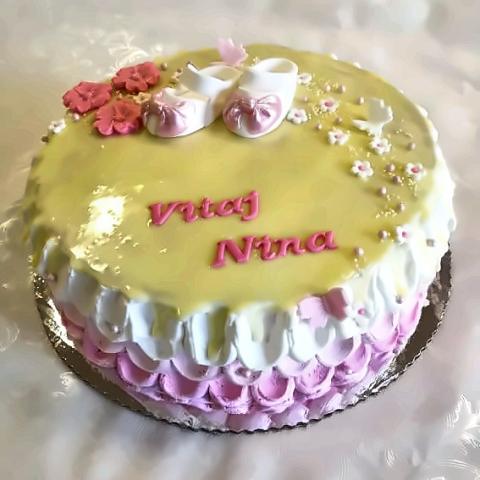 Torta na krstiny alebo cirkevnú oslavu